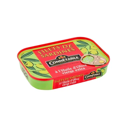 Connetable Филе сардин в оливковом масле первого отжима по 100 г.
