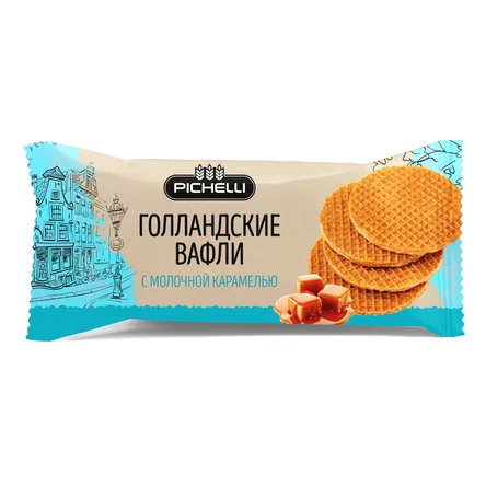Вафли Pichelli Голландские "молочная карамель", 150 г.