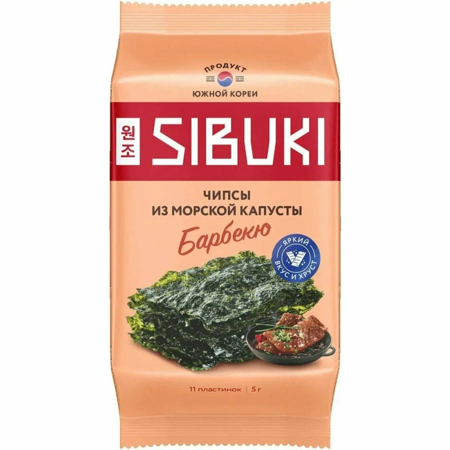 Морская капуста Барбекю по 5 г.