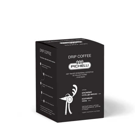 Спешалти дрип-кофе (10 дрипов) Pichelli, 100 г. * 10 шт.