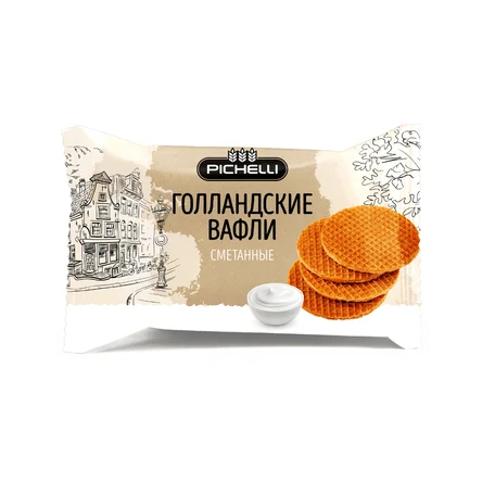 Вафли Pichelli Голландские "сметана", 150г.