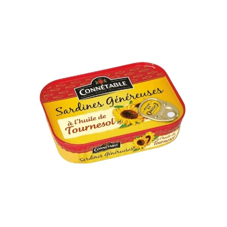 Connetable Сардины в подсолнечном масле по 140 г.