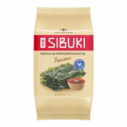 Морская капуста Терияки по 17 г.